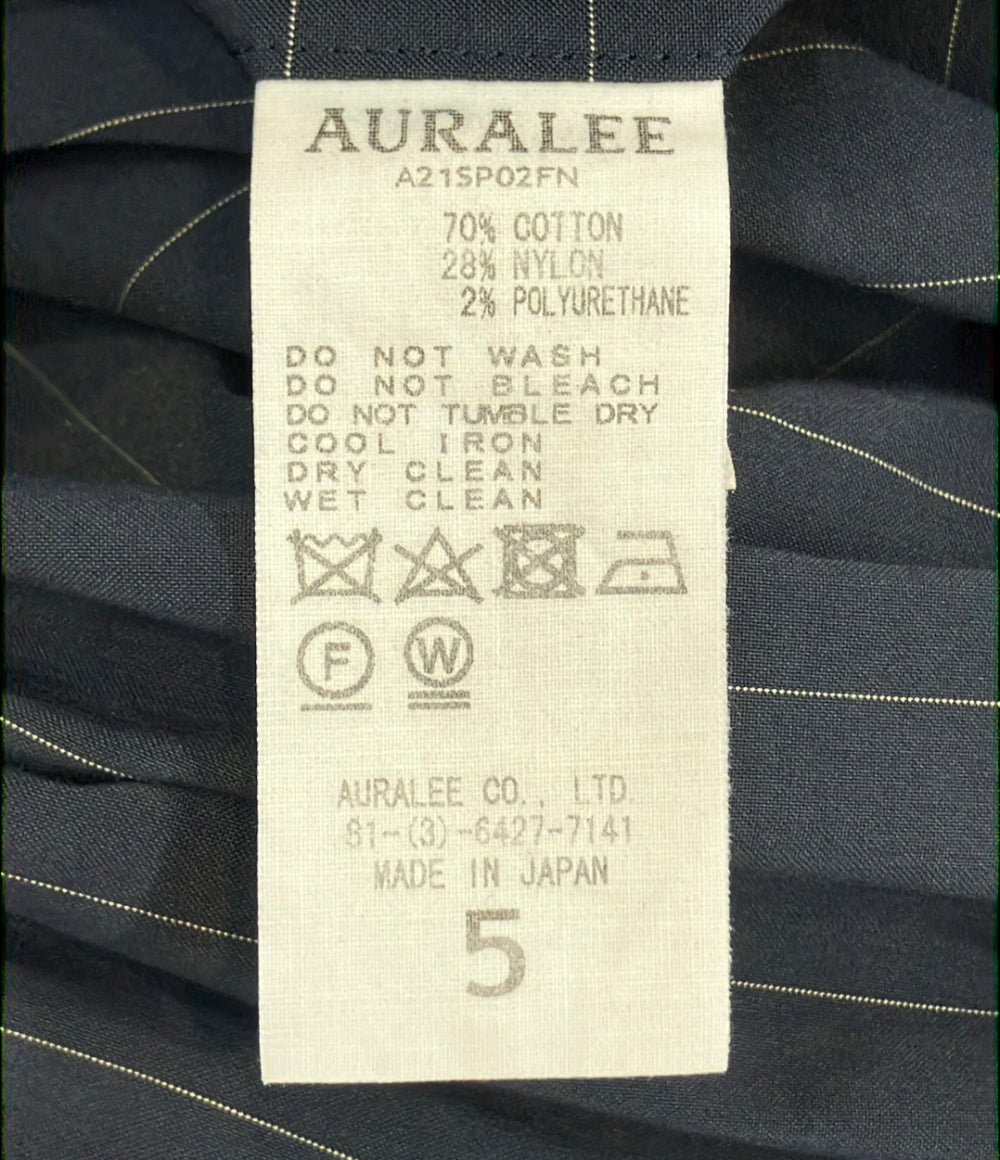 AURALEE フィンクスナイロンストレッチワイドスラックス A21SP02FN メンズ SIZE 5 オーラリー
