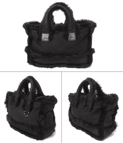 CHANEL トートバッグ シルバー金具 11番台 ムートン ファー レディース シャネル