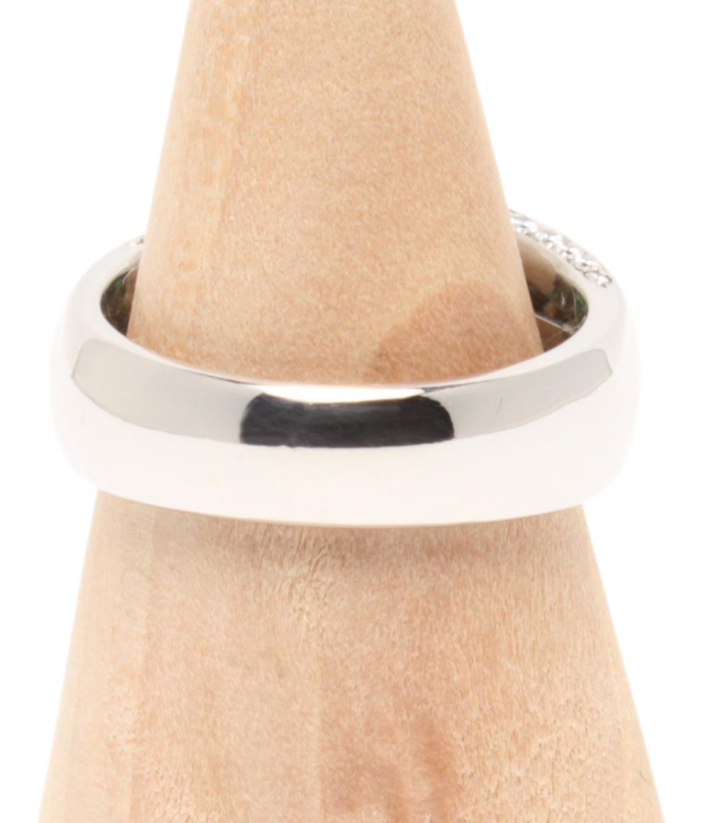 リング 指輪 K18WG エメラルド 1.022ct ダイヤ 1.386ct レディース SIZE 15号