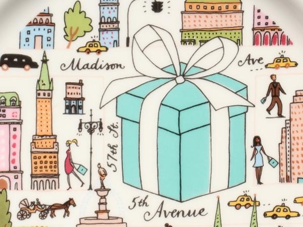 美品 TIFFANY&Co. プレート 皿 2点セット 19cm 5th アベニュー