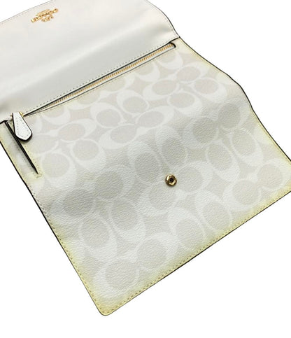 COACH 三つ折り長財布 PVC レザー シグネチャー 88024 レディース コーチ