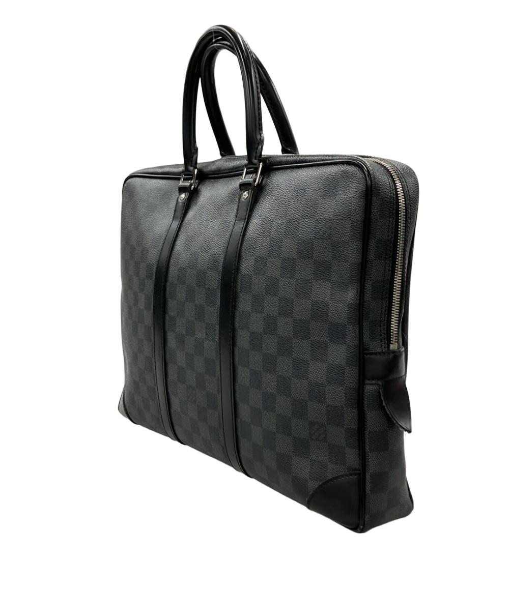 LOUIS VUITTON ブリーフケース ビジネスバッグ ポルトドキュマン ヴォワヤージュ ダミエ グラフィット N41125 メンズ ルイ・ヴィトン