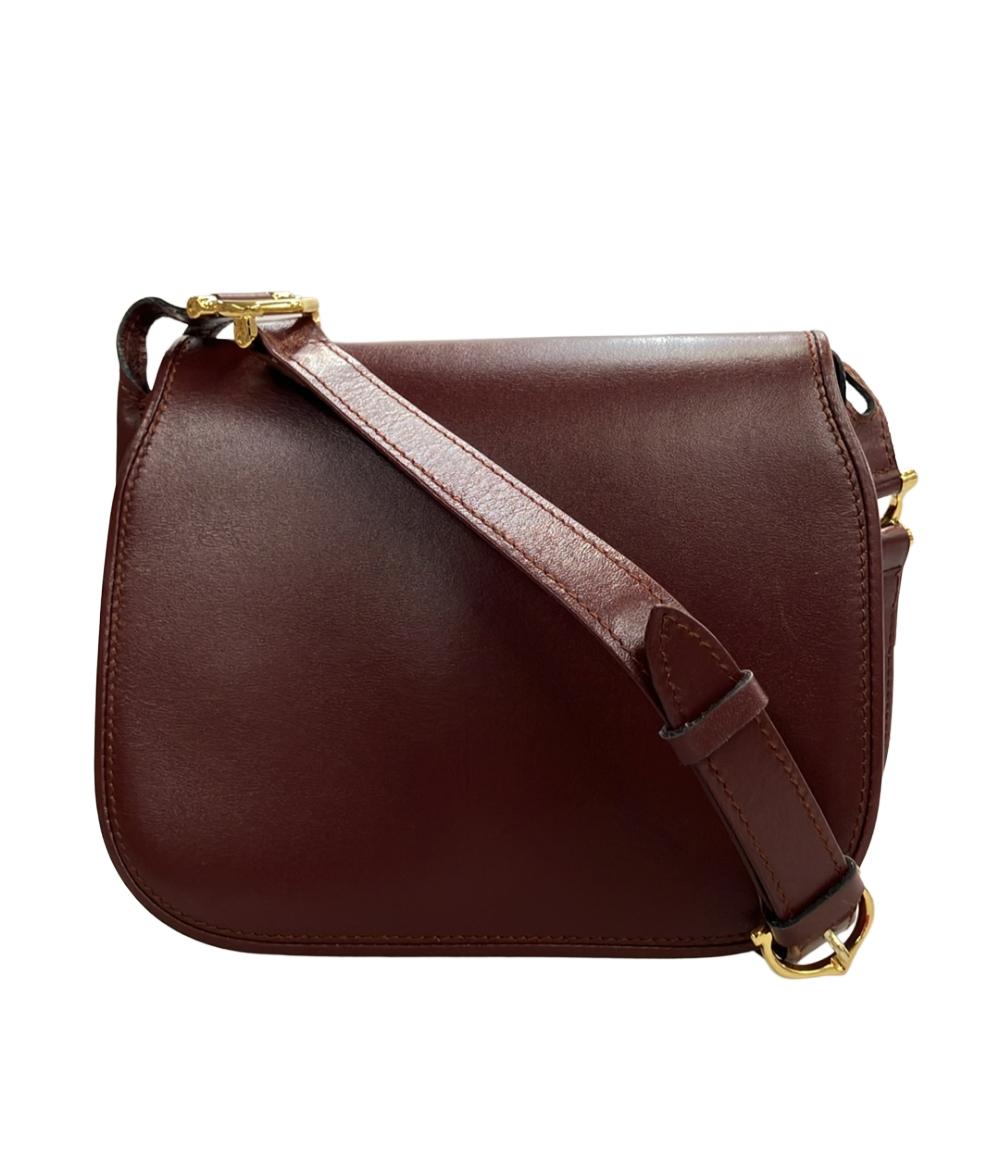 美品 カルティエ ショルダーバッグ 斜め掛け マストライン レディース Cartier