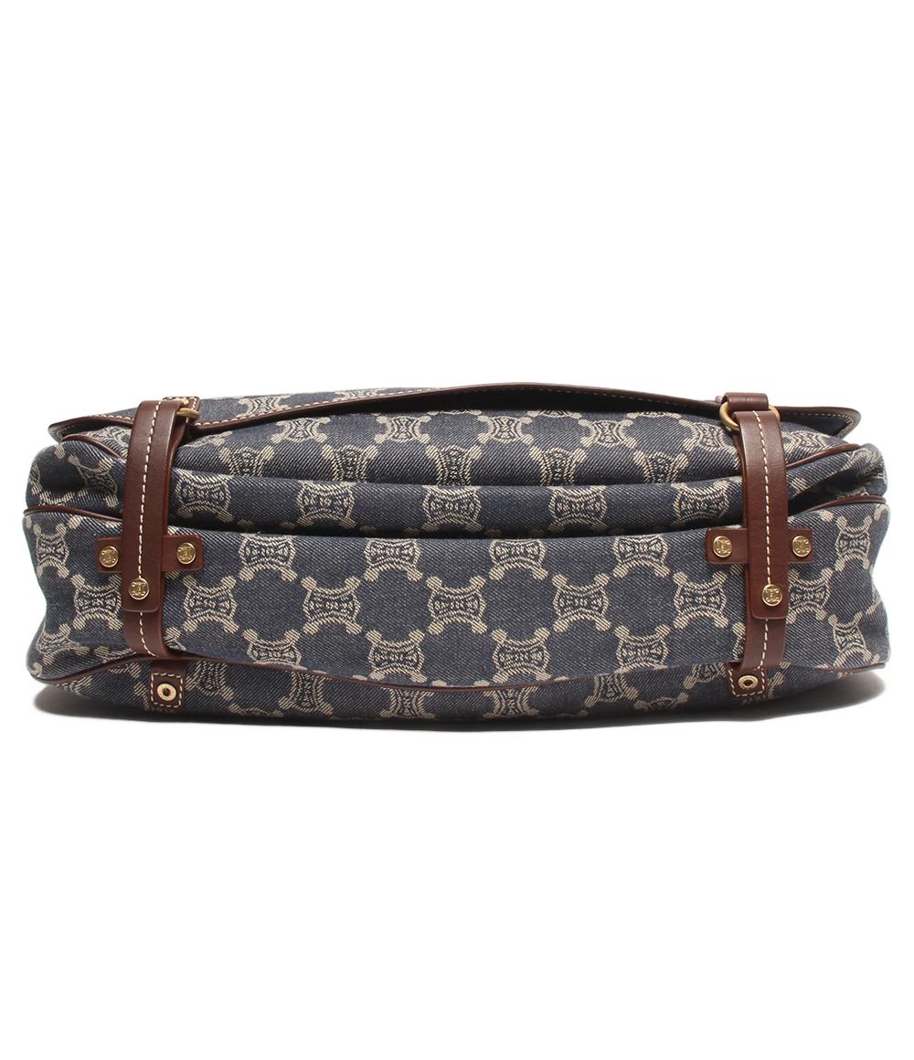 CELINE ショルダーバッグ 斜め掛け デニム マカダム レディース セリーヌ