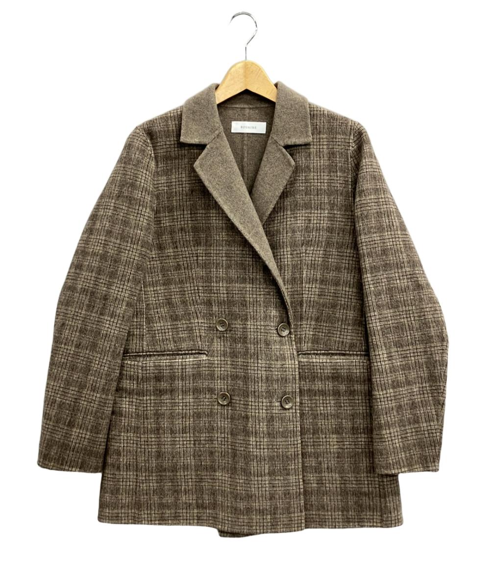 ソアール チェスターコート チェック レディース SIZE F (M) SOUAIRE