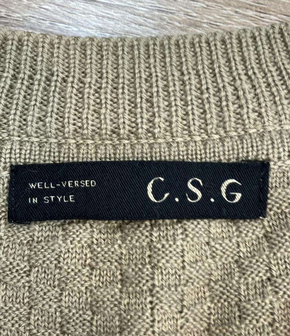 Curensology 長袖ワンピース ニット オークル CL209135ER-00 レディース SIZE F (M) カレンソロジー