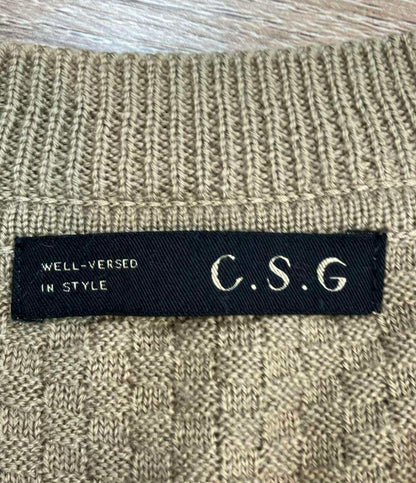 Curensology 長袖ワンピース ニット オークル CL209135ER-00 レディース SIZE F (M) カレンソロジー