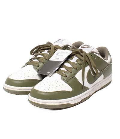 美品 NIKE ローカットスニーカー ホワイト/ミディアムオリーブ ウィメンズ ダンク LOW DD1503-120 メンズ SIZE 27.5 (L) ナイキ