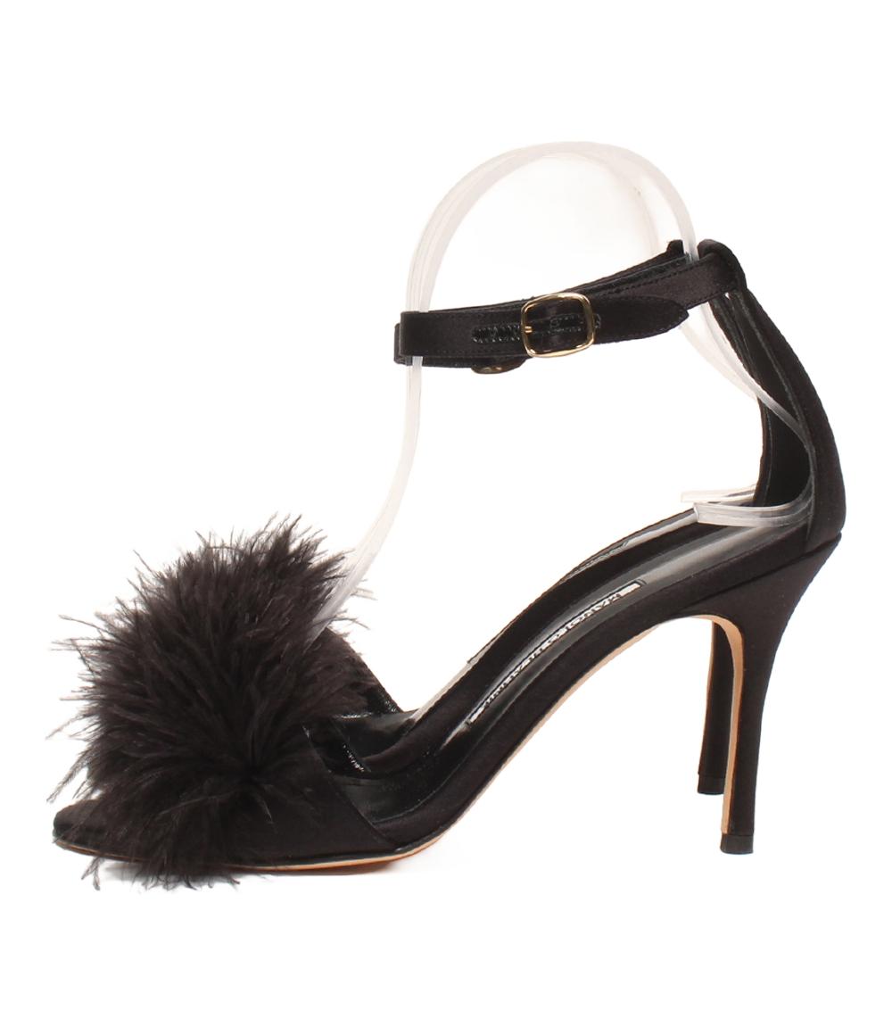 マノロブラニク サンダル アンクルストラップ ファー レディース