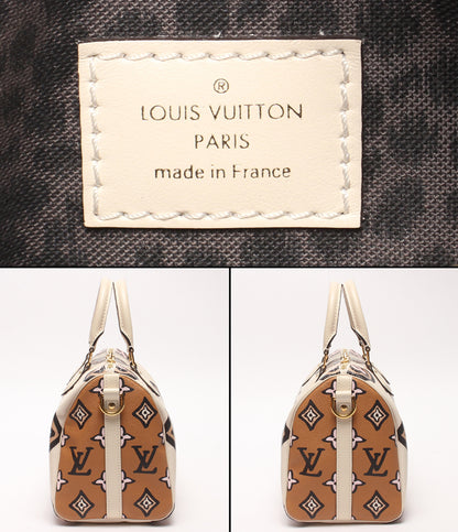 美品 LOUIS VUITTON 2WAYハンドバッグ ショルダーバッグ 肩掛け 斜め掛け ワイルド アット ハート スピーディ バンドリエール25 モノグラム M45828