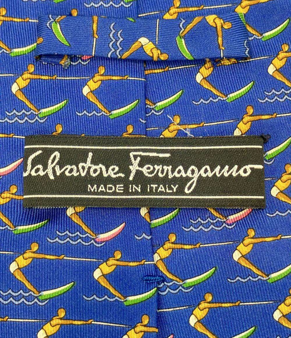 サルヴァトーレフェラガモ ネクタイ シルク100% メンズ Salvatore Ferragamo