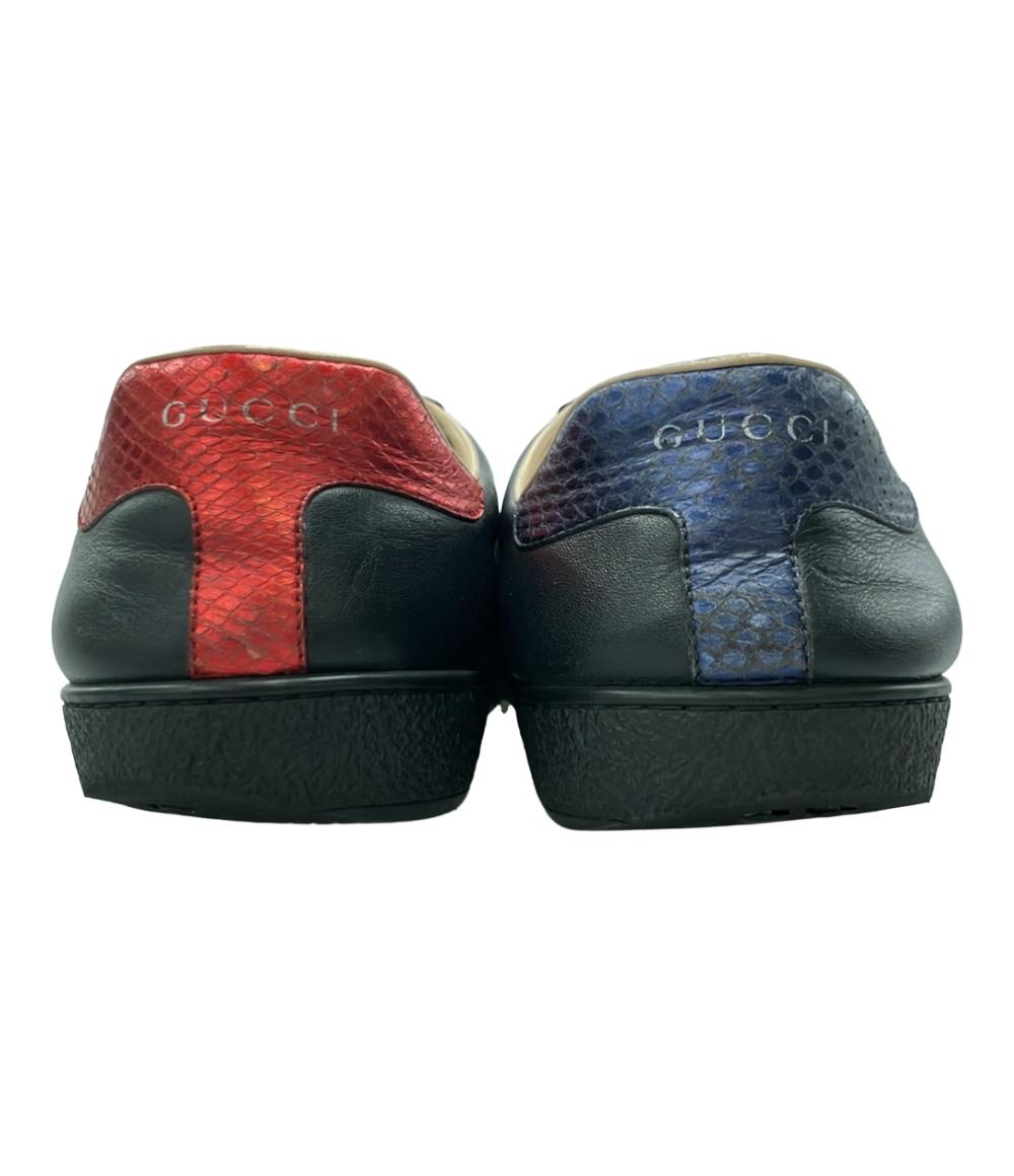 訳あり GUCCI ローカットスニーカー エース ビー 429446 メンズ SIZE 8 1/2 27.5 グッチ