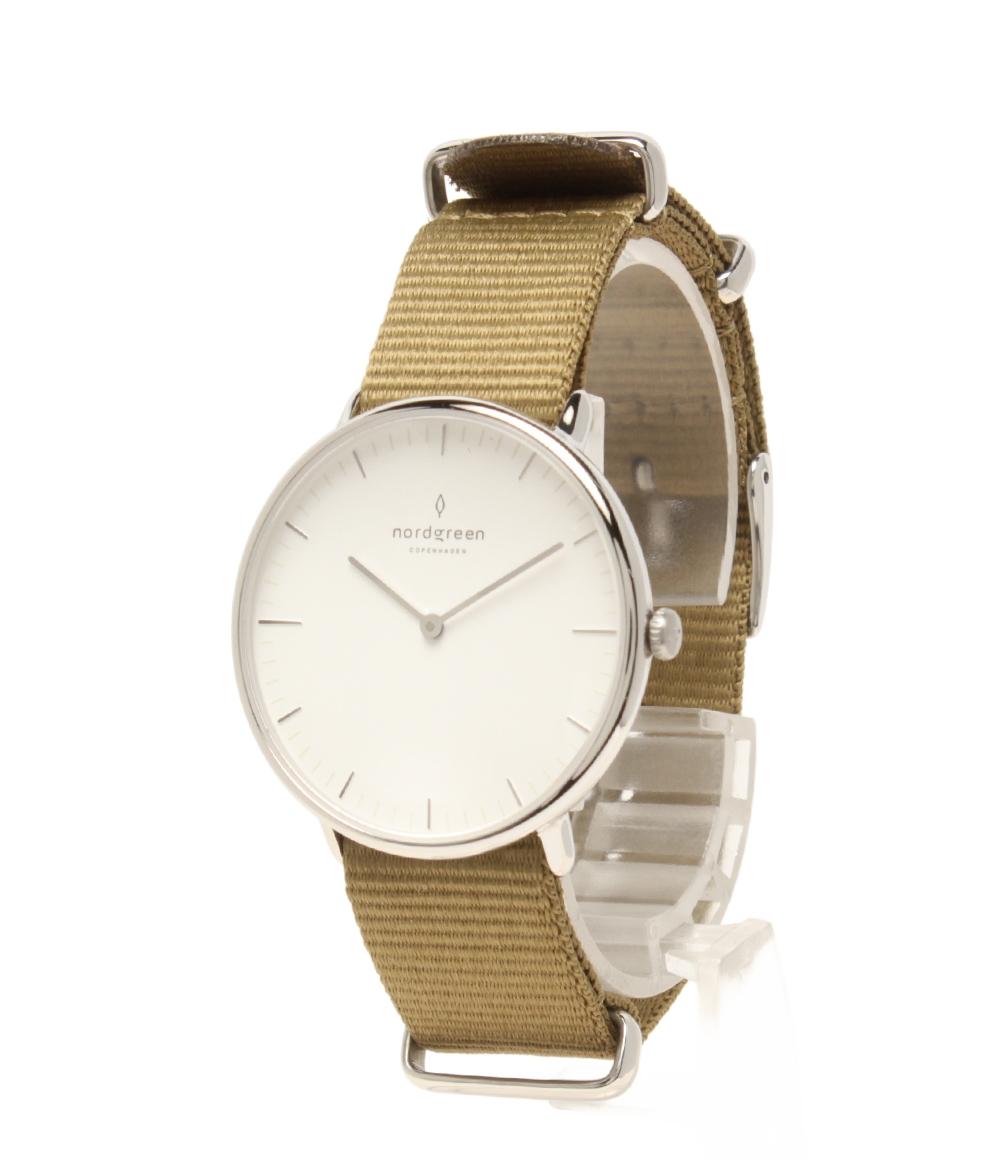 美品 nordgreen 腕時計 クオーツ ホワイト レディース メンズ ノードグリーン