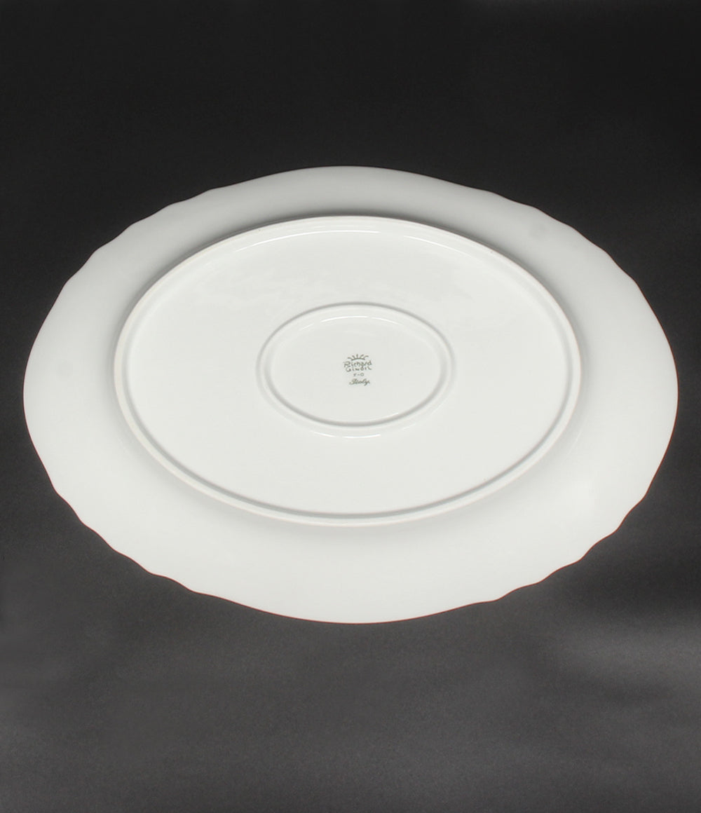 美品 Richard Ginori オーバルプラター 大皿 40cm ベッキオホワイト
