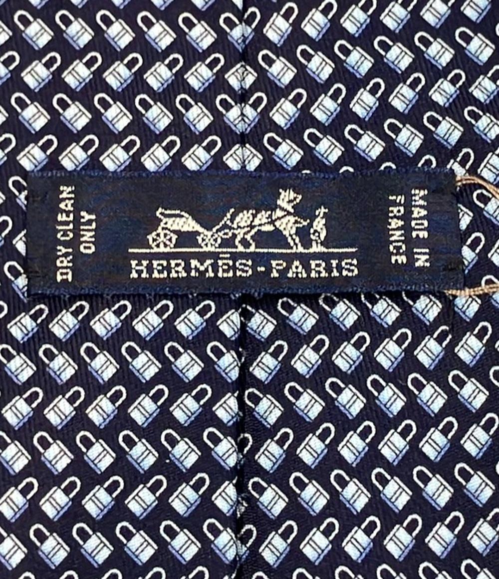 美品 エルメス ネクタイ シルク100% メンズ HERMES