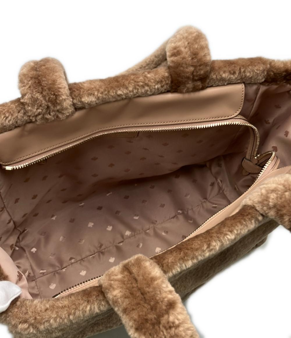 美品 Kate Spade トートバッグ ショルダーバッグ 肩掛け ボア K9391 レディース ケイトスペード