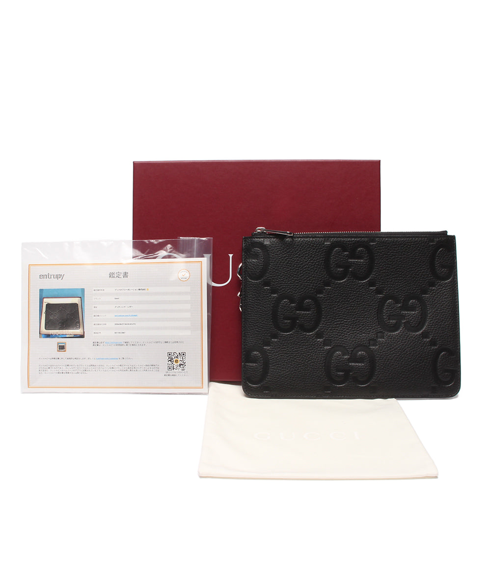 美品 GUCCI クラッチバッグ ポーチ ジャンボGG 821102 2067 メンズ