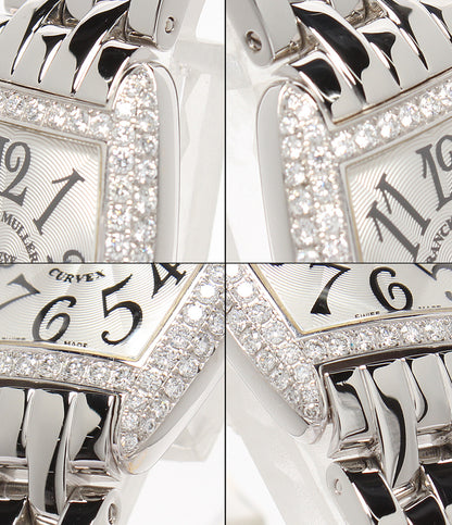 FRANCK MULLER 腕時計 SS SVアラビア QZ ダイヤケース SSブレス トノーカーベックス クオーツ 1752QZD レディース フランクミュラー