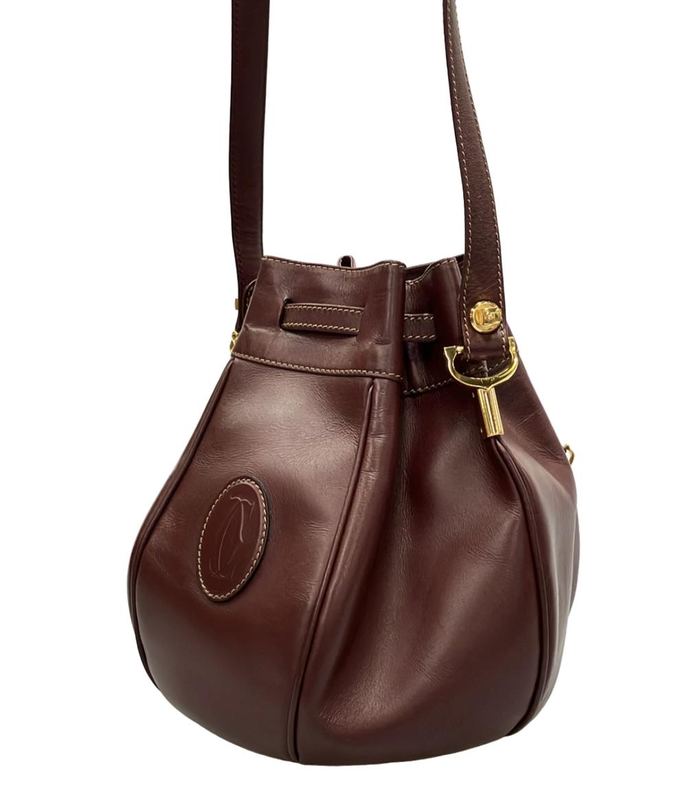 カルティエ　ショルダーバッグ カルティエ ショルダーバッグ 斜め掛け 巾着ショルダー マストドゥ