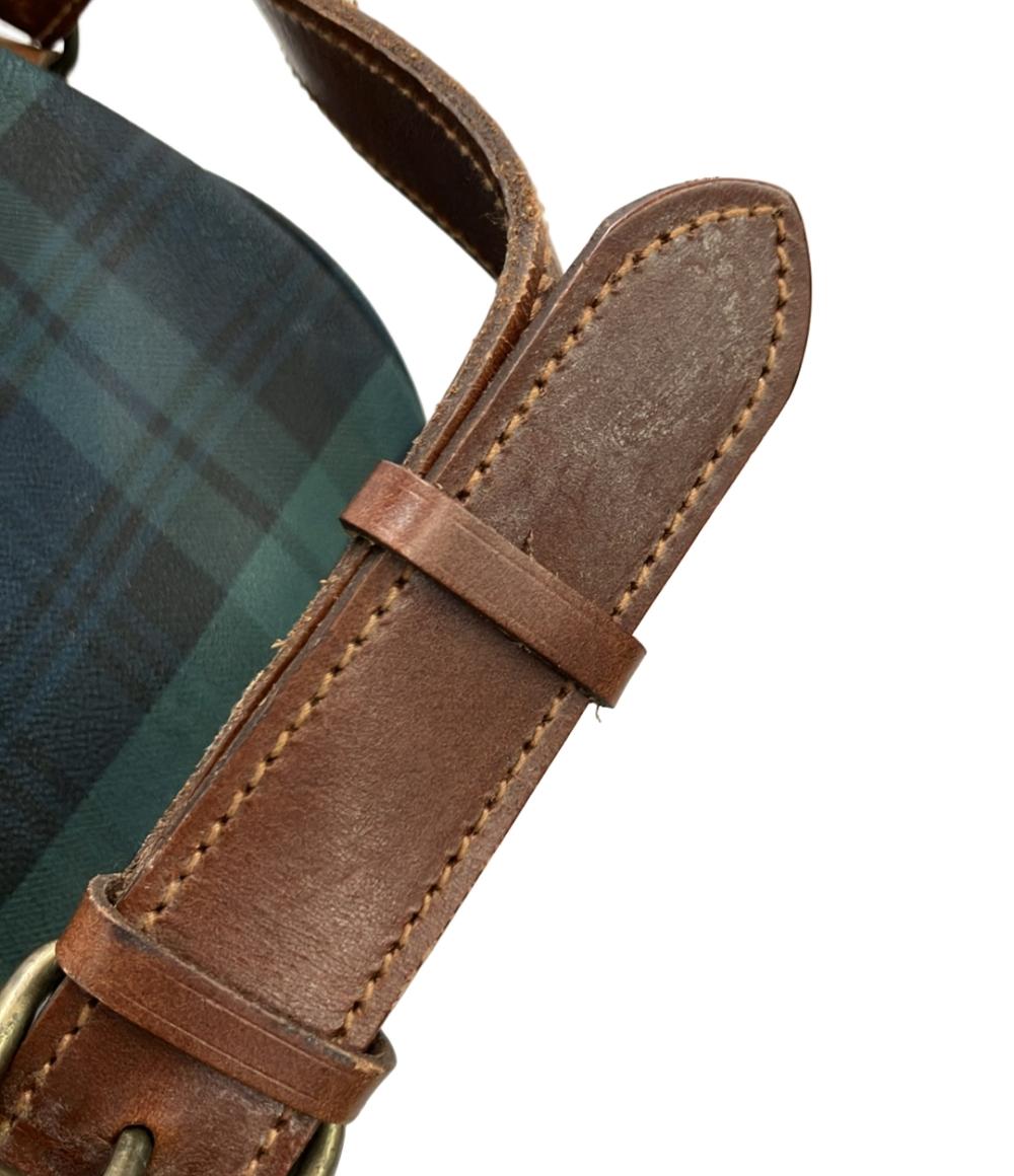 POLO RALPH LAUREN ボストンバッグ ショルダーバッグ 2WAY 斜め掛け チェック柄 レディース ポロラルフローレン