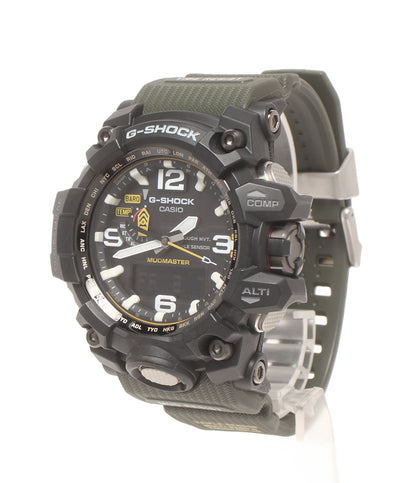 美品 CASIO 腕時計 マッドマスター MUDMASTER G-SHOCK 電波ソーラー ソーラー ブラック GWG-1000 メンズ カシオ