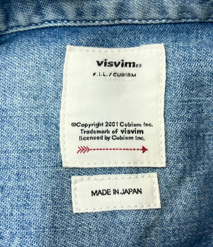 ビズビム デニムボタンダウン長袖シャツ ダンガリーシャツ メンズ SIZE 3 (L) VISVIM