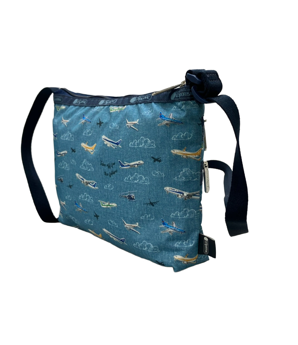 美品 LeSportsac ショルダーバッグ 斜め掛け ANAコラボ 飛行機柄 レディース レスポートサック