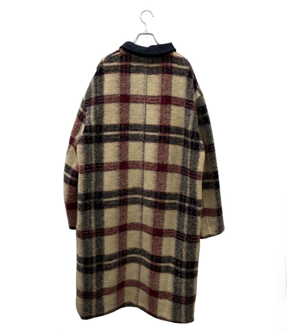 ISABEL MARANT ウールコート 22AW KINSTON チェック柄 リバーシブル MA1271-22A011H レディース SIZE 48 (5L) イザベル マラン エトワール