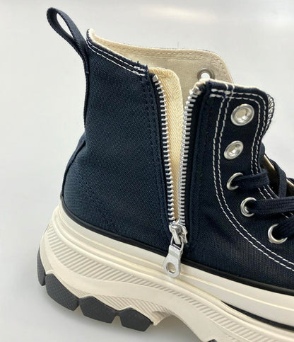 美品 CONVERSE ハイカットスニーカー 厚底 サイドジップ 1SE542 レディース SIZE 22.5 (S) コンバース