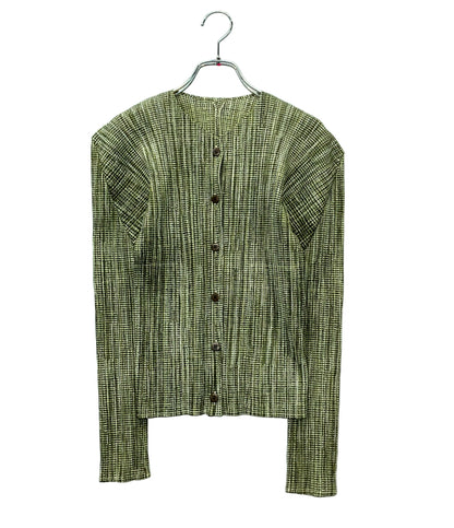 美品 PLEATS PLEASE 長袖カーディガン PP71-JD755 レディース SIZE 3 (L) プリーツプリーズ