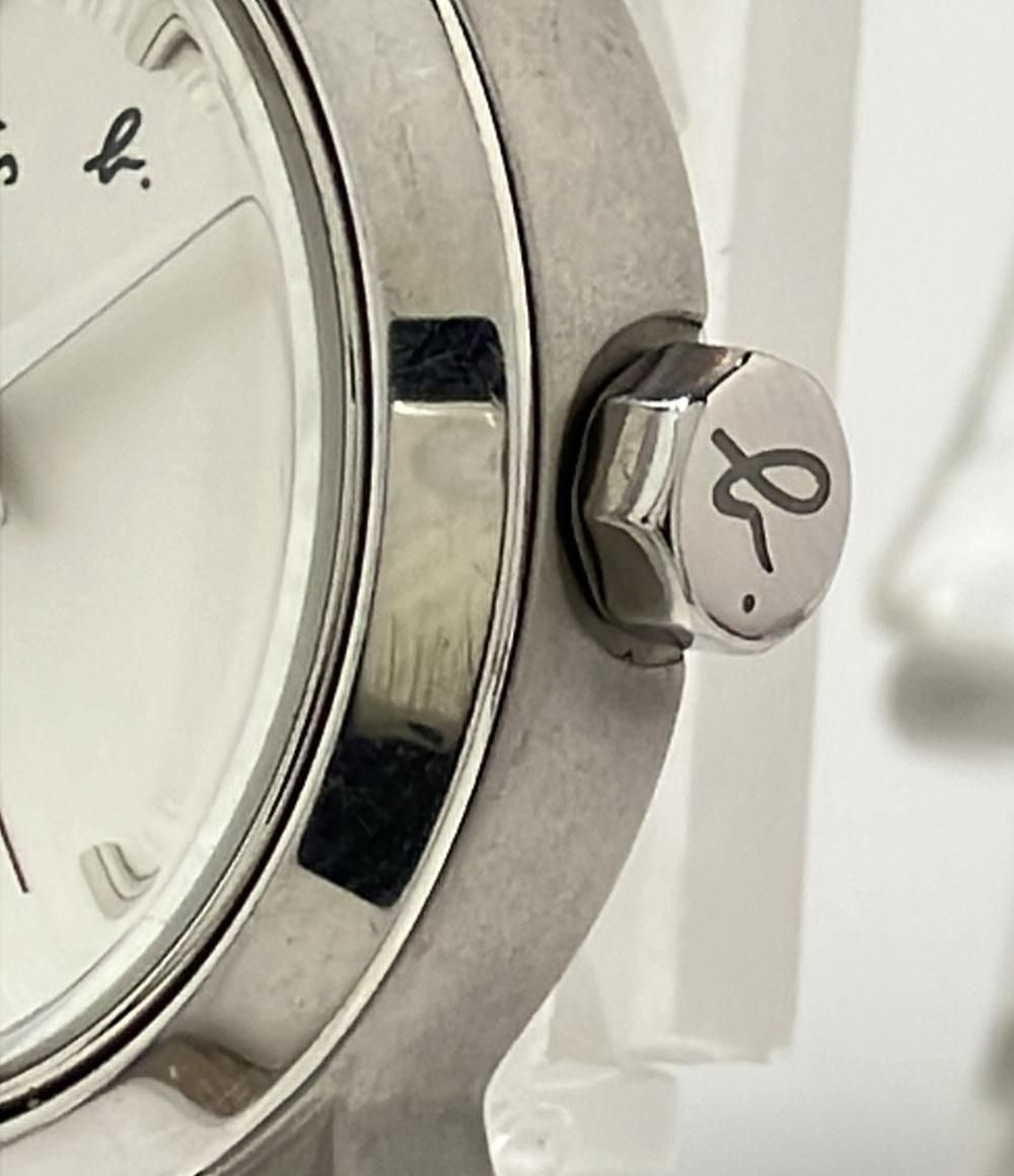 agnes b. 腕時計 クオーツ シルバー 7N82-0CS0 レディース アニエスベー