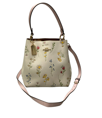 COACH ハンドバッグ ショルダーバッグ バケットバッグ 2WAY 斜め掛け レザー 花柄 C3598 レディース コーチ
