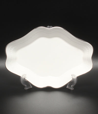 美品 WEDGWOOD ダイヤディッシュ 皿 22cm インタグリオ プラチナ ウエッジウッド
