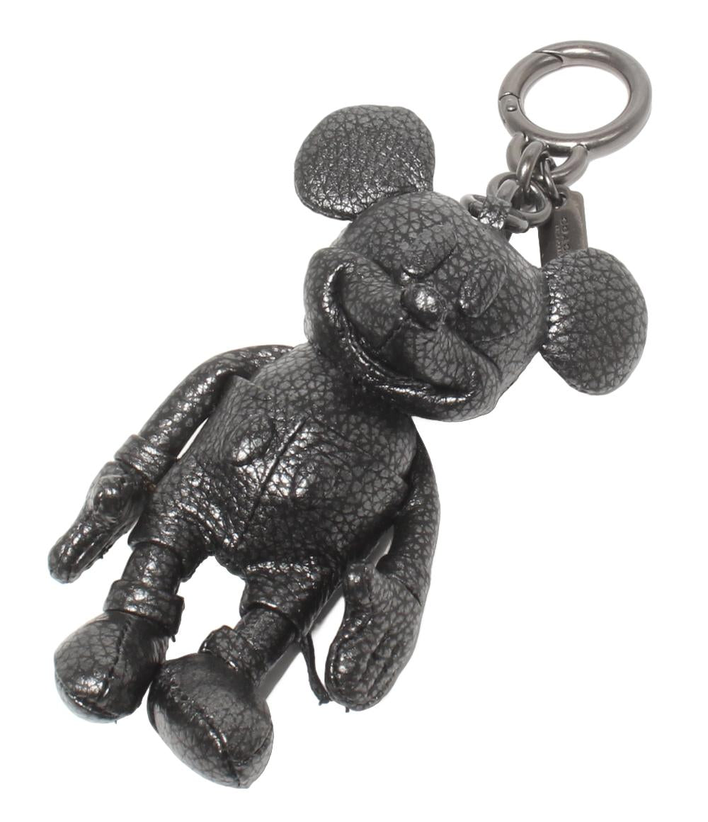 美品 COACH Disney チャーム キーリング キーホルダー ミッキーマウス レザー レディース コーチ ディズニー