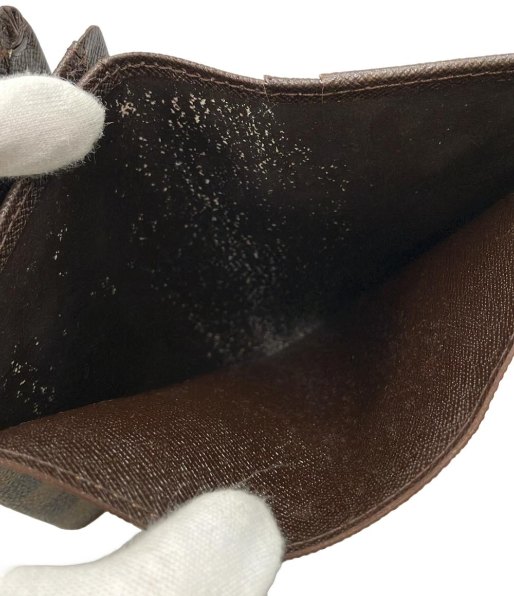 LOUIS VUITTON 二つ折り財布 ポルトモネ ビエ トレゾール ダミエ