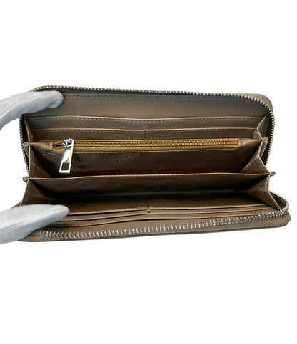 美品 バルコス ラウンドファスナー長財布 レディース BARCOS