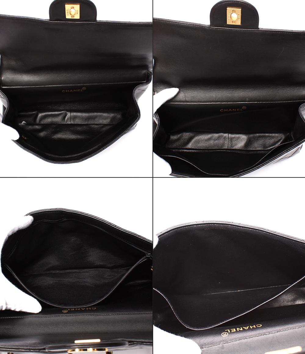 シャネル ショルダーバッグ ダブルフラップ Wチェーン ゴールド金具 肩掛け デカマトラッセ 30 レディース CHANEL