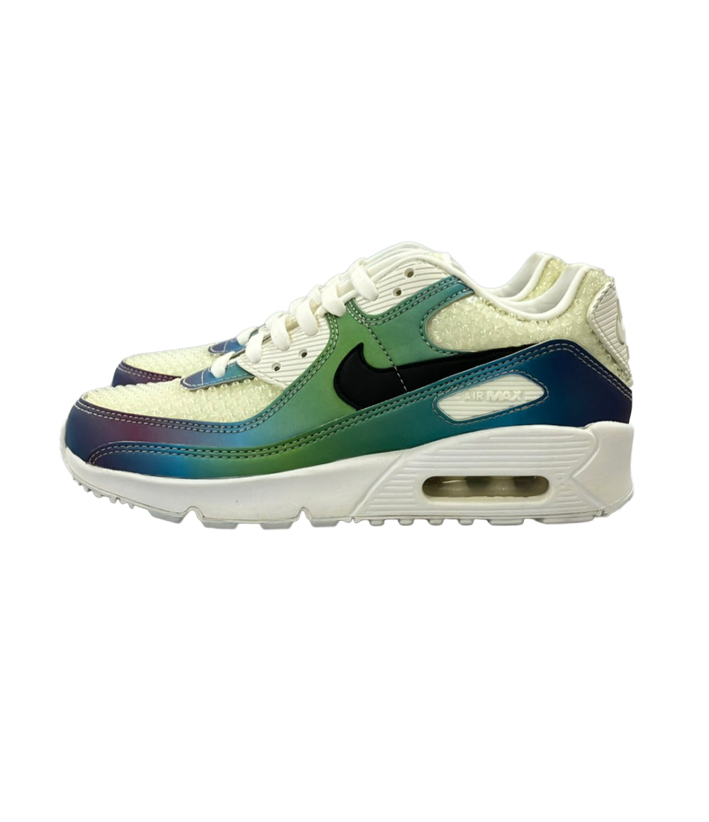 NIKE ローカットスニーカー シャボン玉 虹色 AIR MAX 90 20 GS CT9631-100 キッズ SIZE 22.5 ナイキ