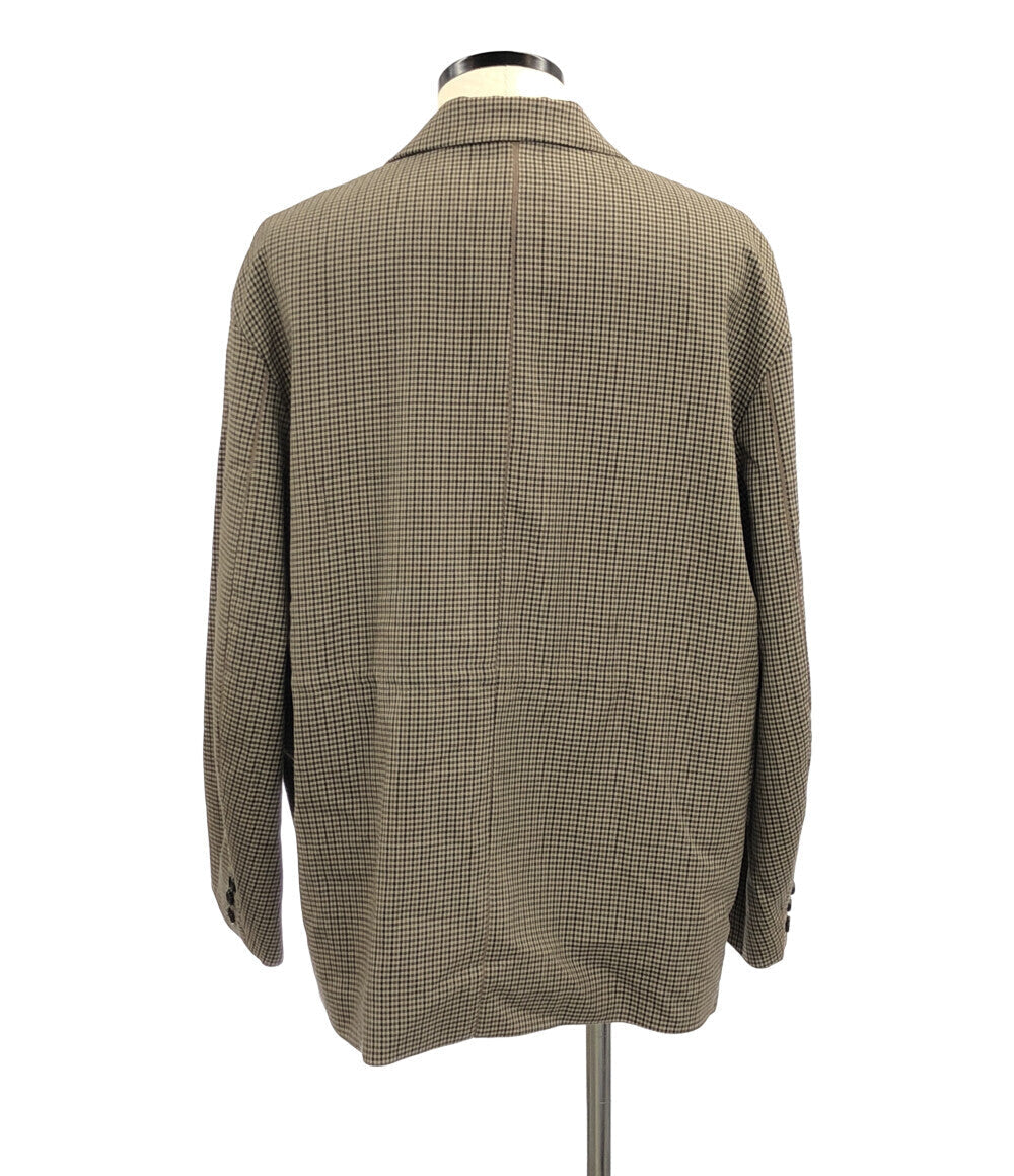 ウールダブルブレストテーラードジャケット 千鳥柄     YK19AW0047J メンズ SIZE S (S) YOKE