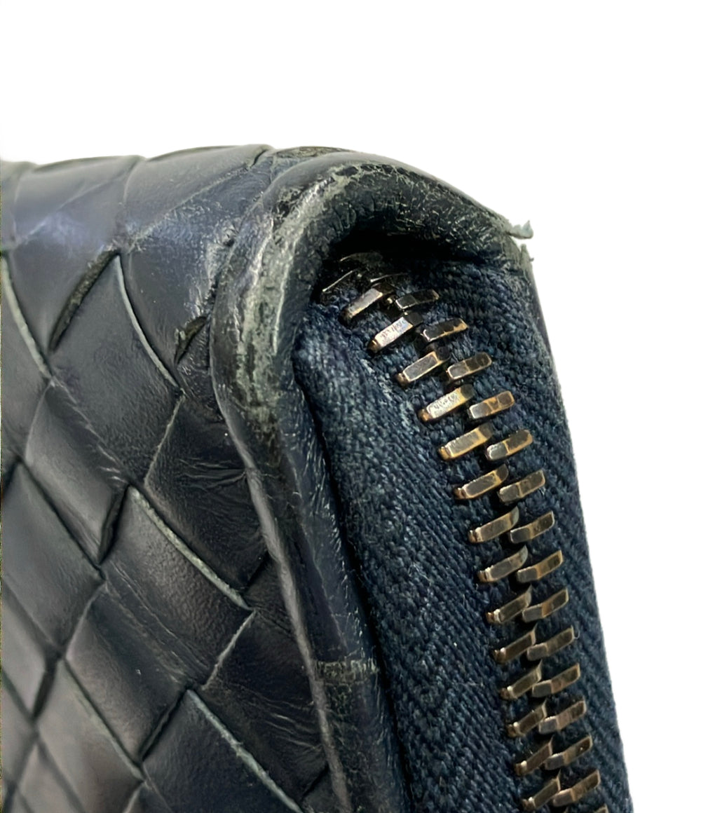 BOTTEGA VENETA ラウンドファスナー長財布 イントレチャート メンズ レディース ボッテガ・ヴェネタ