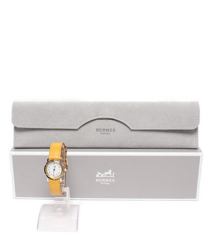エルメス 腕時計 ○Z刻印 クリッパー クオーツ ホワイト レディース HERMES