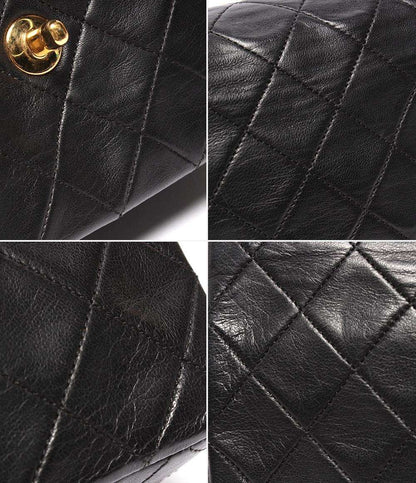 CHANEL チェーンショルダーバッグ ゴールド金具 マトラッセ20 ラムスキン 1番台 シングルチェーン シングルフラップ レディース シャネル