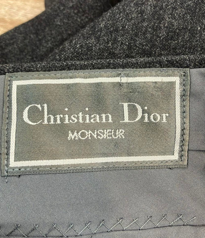 訳あり クリスチャンディオール センタープレス スラックスパンツ メンズ SIZE 86 (L) Christian Dior