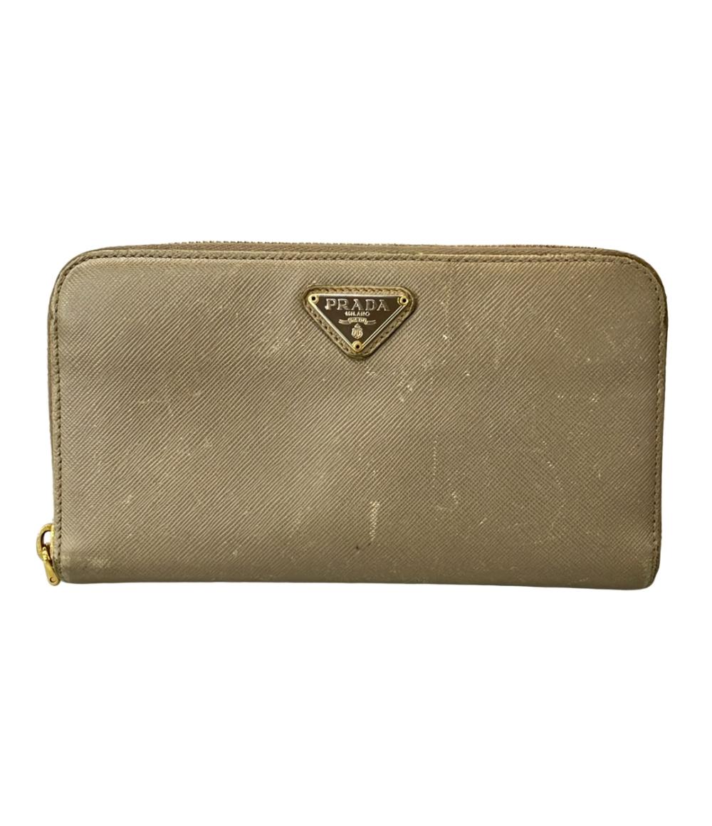 プラダ ラウンドファスナー長財布 サフィアーノカーフ レディース PRADA