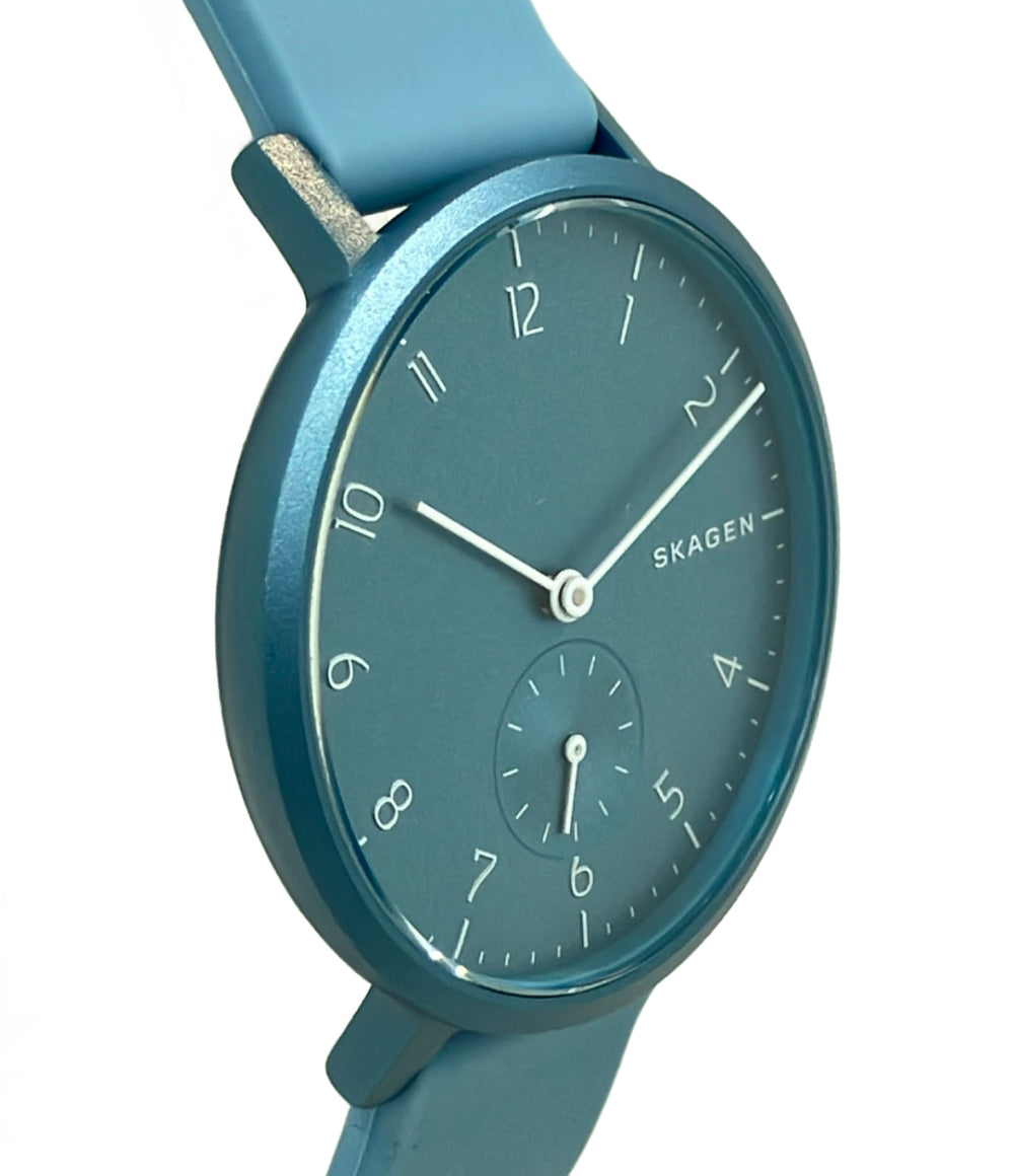美品 SKAGEN 腕時計 アレンカラー クオーツ ブルー PKW2764 レディース メンズ スカーゲン