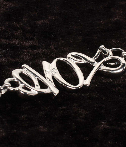 美品 SWAROVSKI ネックレス ハートモチーフ ブレスレット LOVEモチーフ 2点セット レディース スワロフスキー