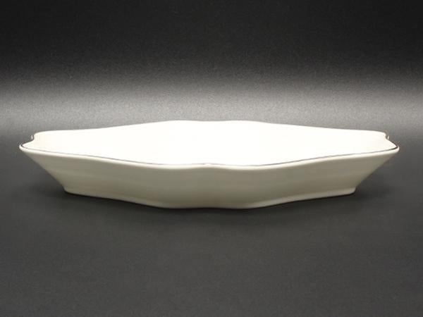 美品 ウエッジウッド ダイヤディッシュ 皿 22cm インタグリオ プラチナ WEDGWOOD