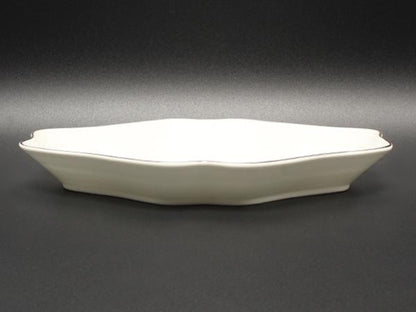 美品 ウエッジウッド ダイヤディッシュ 皿 22cm インタグリオ プラチナ WEDGWOOD