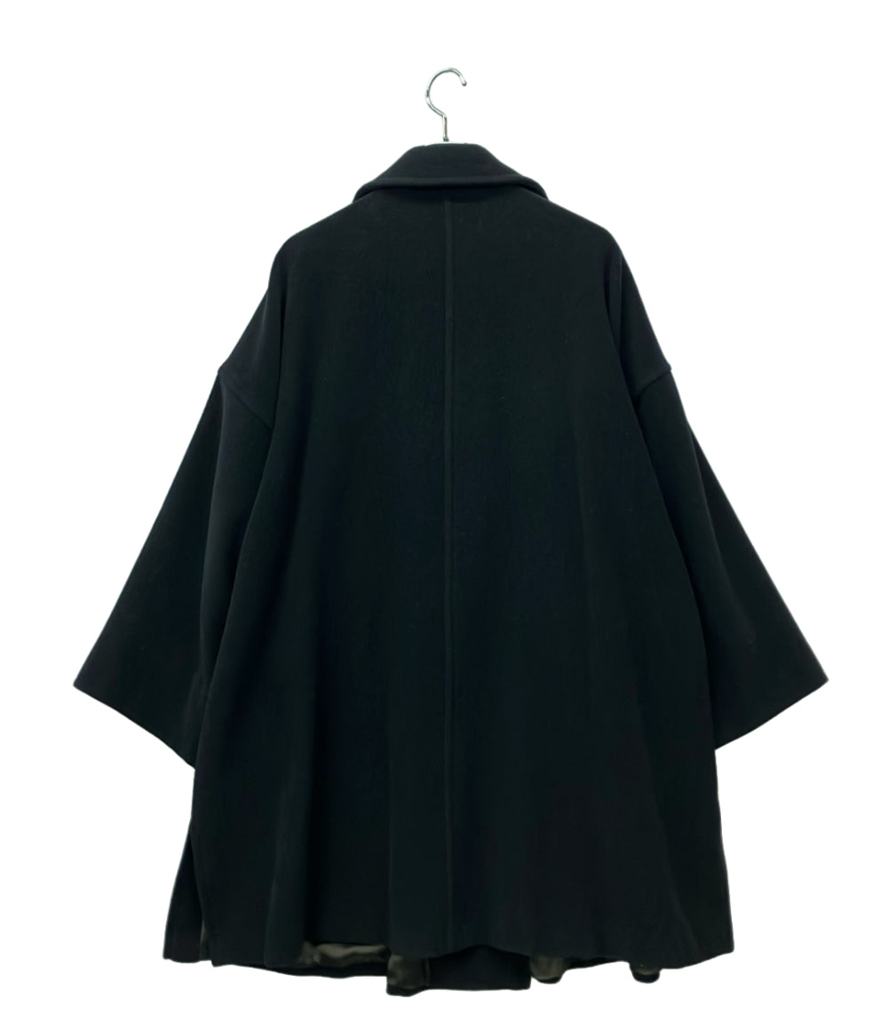 美品✨️マックスマーラ　ベルテッドダブルブレスト ロングコート　黒　38 Max Mara コート ダブルブレスト レディース SIZE 38 (M) マックス