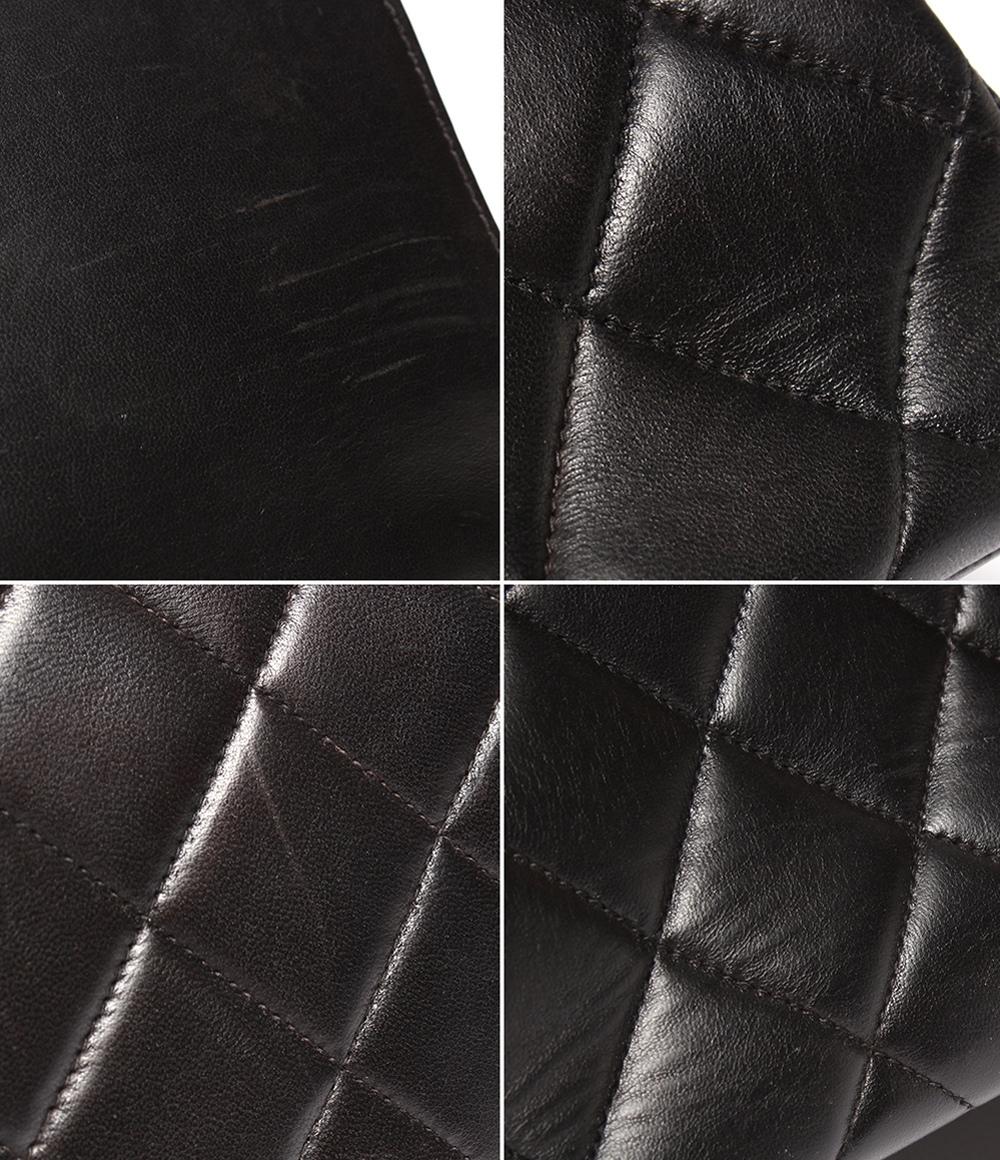 シャネル ショルダーバッグ ダブルフラップ Wチェーン ゴールド金具 肩掛け デカマトラッセ 30 レディース CHANEL